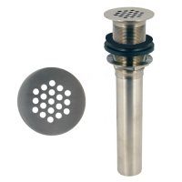 Bathroom Drain - D411-12-10W Weathered Copper 19 Hole Grid Strainer Lav - No Overflow