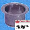 Waste King Accessories - 3141 - 3 Bolt Extended Flange: Satin Nickel