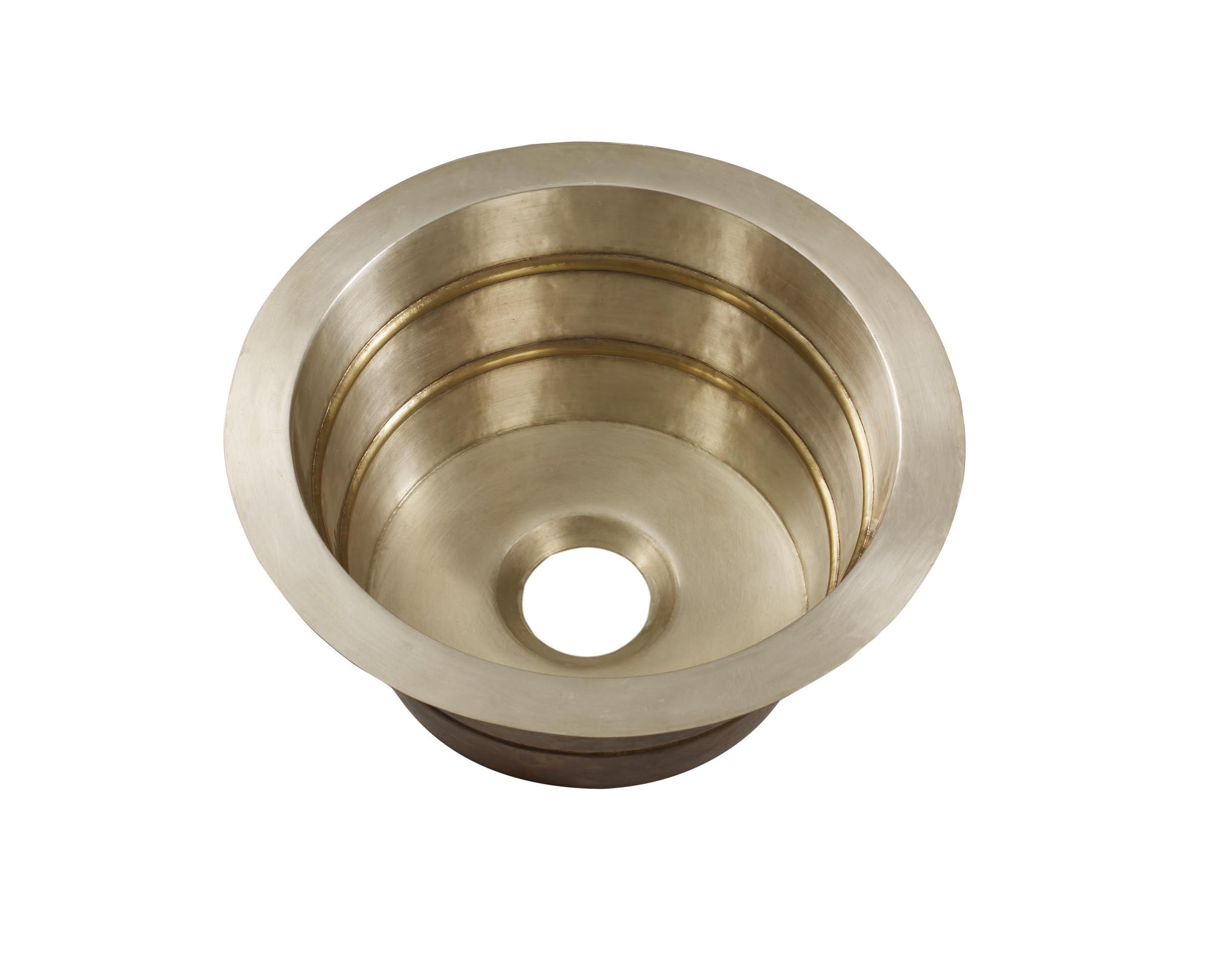 Thompson Traders Sinks - Bar & Prep - Quintana - KCBS17 - Satin Brass and Burnished Nickel (Smooth)