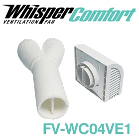 Panasonic Fans Accessories - WhisperComfort - FV-WC04VE1 Wall Cap for ERV - Click Image to Close