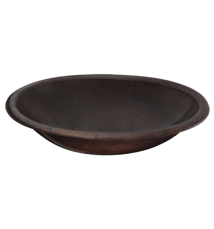 Thompson Traders Sinks - Bathroom Sinks - Copper - Huacana 2OBC - Aged Copper Finish - Hammered