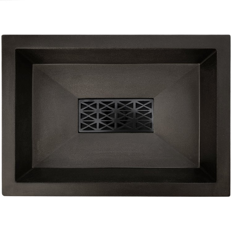 Linkasink GM003BCS Sink Grate - Decorative Satin Black Spoke Grate - for Oliver Decorative Grate for AC05