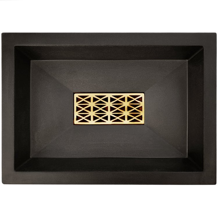 Linkasink GM003 PB Sink Grate - Decorative Polished Unlacquered Brass Spoke Grate - for Oliver Decorative Grate for AC05