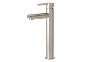 Aquabrass Bathroom Faucets - Modern Cabrio 89020 - Tall Single Hole - Lavatory Faucet - 2 Finishes