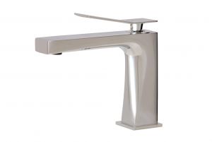 Aquabrass Bathroom Faucets - Modern Chicane 19014 - Single Hole - Lavatory Faucet - 2 finishes