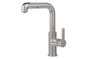 Aquabrass Kitchen Faucets - Eatalia - 5043N - Pull Out Dual Stream Faucet - 2 Finishes