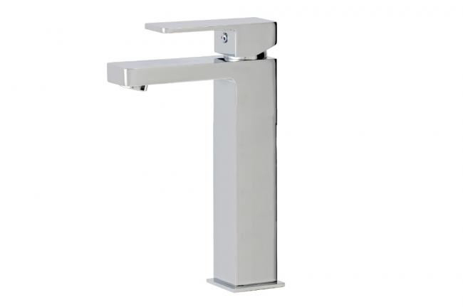 Aquabrass Bathroom Faucets - Modern Madison 86020 - Tall Single-Hole Lavatory Faucet - 2 finishes
