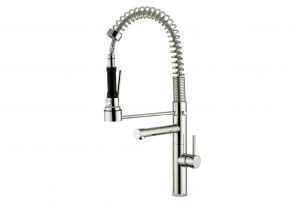 Aquabrass Kitchen Faucets - Lady Chef - 3310N - Pull Out Dual Stream Faucet - Polished Chrome Aquabrass Kitchen Faucets - Lady Chef - 3310N - Pull Out Dual Stream Faucet - Polished Chrome
