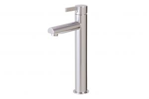 Aquabrass Bathroom Faucets - Modern Blade 68020 - Single Hole - Tall - Lavatory Faucet - 2 Finishes