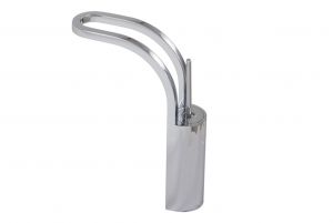 Aquabrass Bathroom Faucets - Modern StrinG 17720PC - Tall Single Hole - Lavatory Faucet