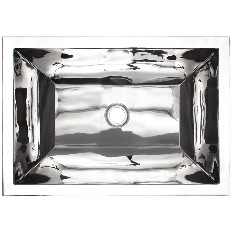 Linkasink Bathroom Sinks – Builders Series – Stainless Steel – BLD106 PS – Coco Smooth – 20.25” x 14.25” with 1.5” Drain Hole – Polished Stainless Steel Finish