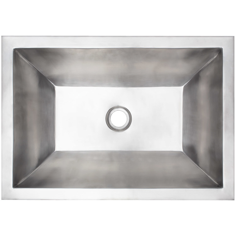 Linkasink Bathroom Sinks – Builders Series – Stainless Steel – BLD106 SS – Coco Smooth – 20.25” x 14.25” with 1.5” Drain Hole – Satin Stainless Steel Finish