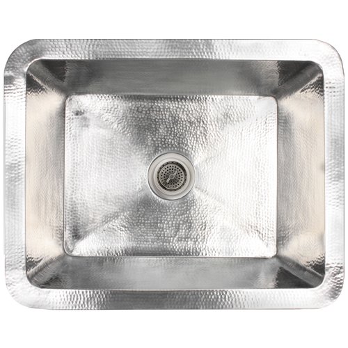 Linkasink Kitchen Sinks - Stainless Steel - C061 SS Single Bowl Sink - 25 x 20 x 10 with 3.5" Drain Hole - Satin Stainless Steel