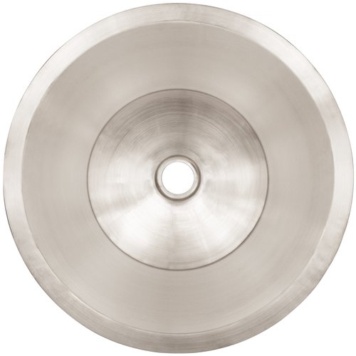 Linkasink Bathroom Sinks - Smooth Metals - CS016A Smooth Small Round Flat Bottom with 1.5" Drain Opening - 6 Finishes