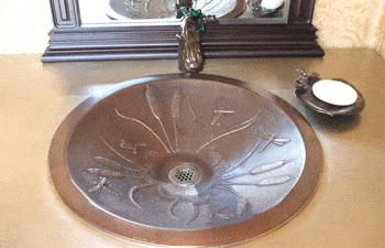 Elite Bath Bathroom Sinks Bronze - Dragonfly S20 Bronze Bathroom Sink - 9 Finishes - Click Image to Close