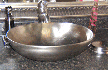 Elite Bath Bathroom Sinks Bronze - Grace OV10 Bronze Oval Bathroom Vessel Sink - 9 Finishes - Click Image to Close