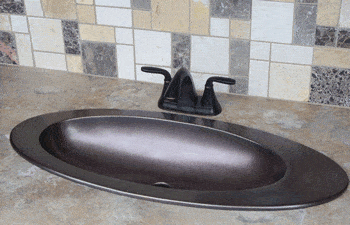 Elite Bath Bathroom Sinks Bronze - Isis OV2913 Bronze Bathroom Sink - 9 Finishes