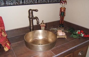 Elite Bath Bathroom Sinks Bronze - Cosmopolitan RV14 Bronze Bathroom Vessel Sink - 9 Finishes