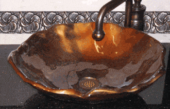 Elite Bath Bathroom Sinks Bronze - Flora FB16 Bronze Bathroom Vessel Sink - 9 Finishes