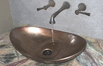 Elite Bath Bathroom Sinks Bronze - Holle HOV17 Bronze Bathroom Vessel Sink - 8 Finishes