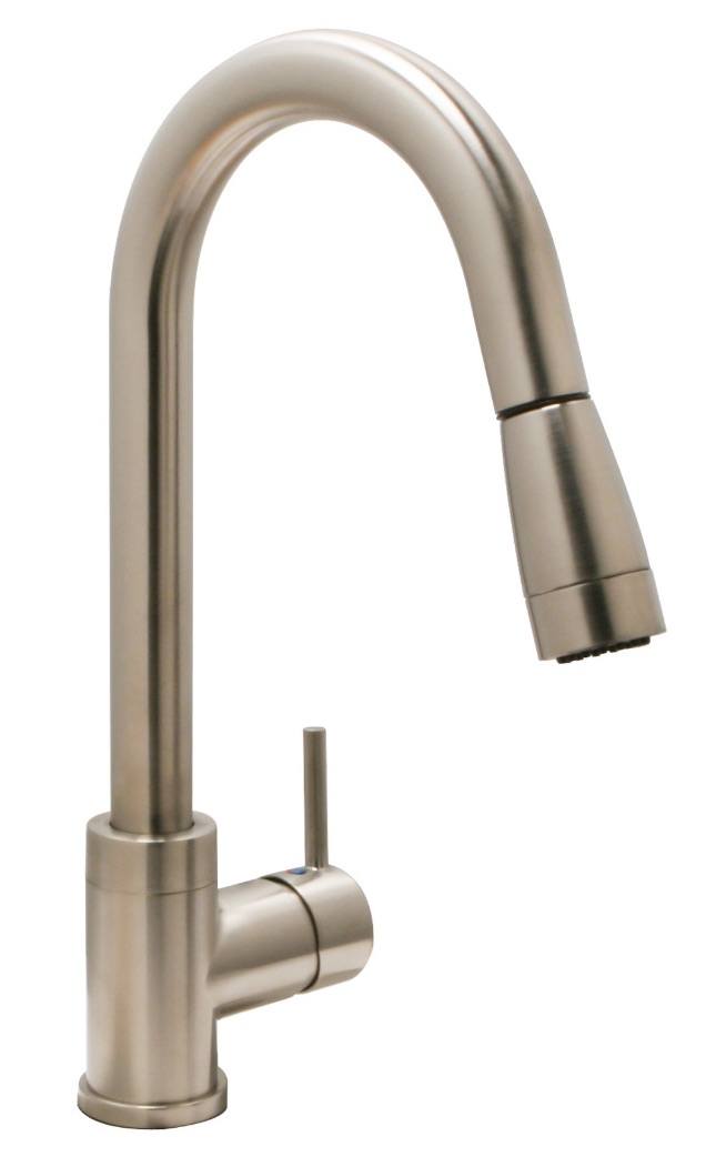 Huntington Brass Kitchen Faucets - Fluxe K4880202-C - Pull-Down - PVD Satin Nickel