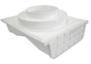 Lambro Industries - Under Eave Vent - 4? Plastic Double Sided 4" or 6" Round - Model 164W