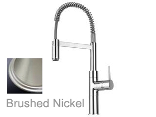 LaToscana by Paini Kitchen Faucet - Elba 78PW556 Spring Spout - Brushed Nickel - Click Image to Close