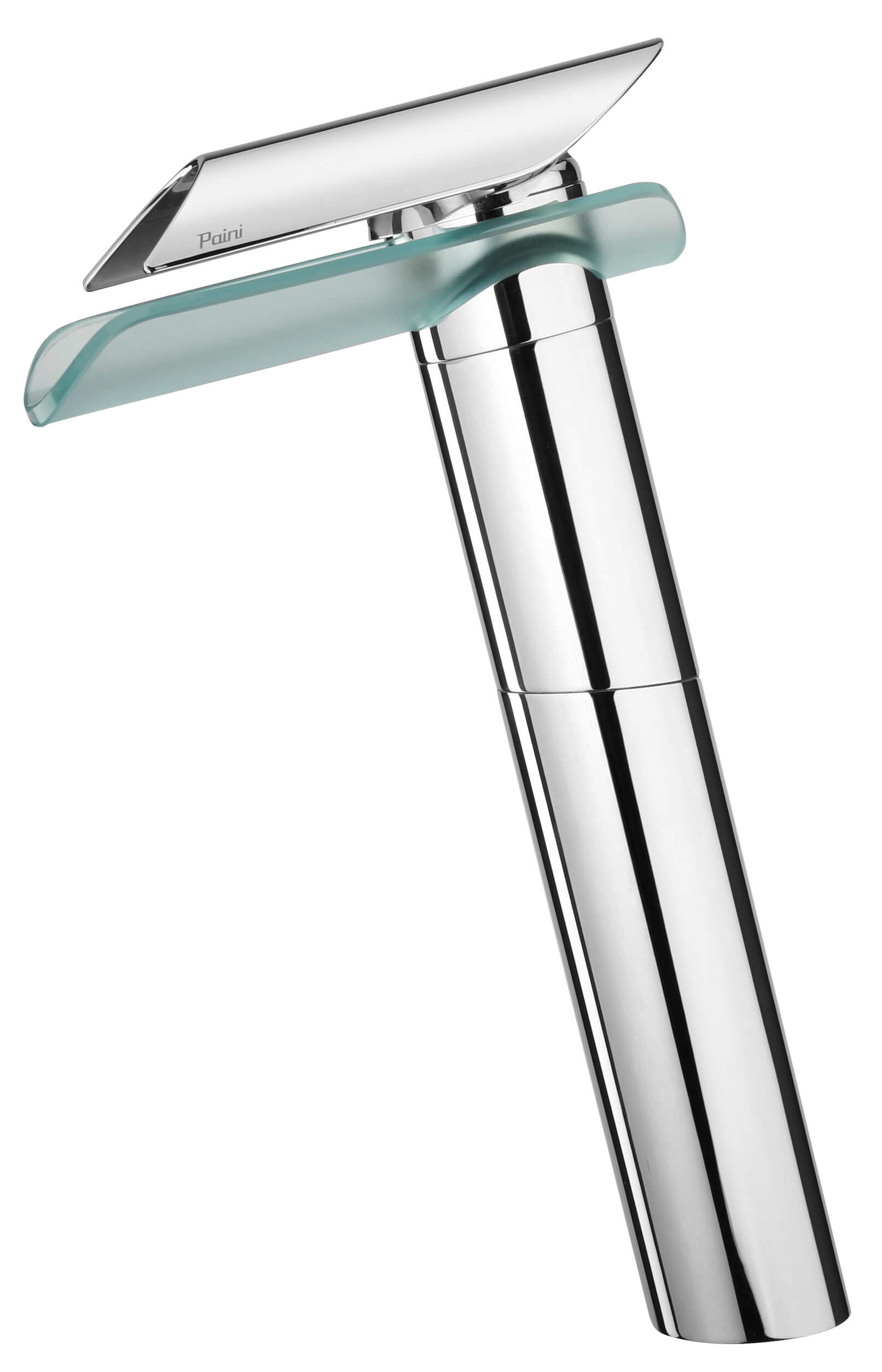 LaToscana by Paini Bathroom Vessel Faucets - Morgana 73CR205VRLL Single Control Lavatory Faucet for Vessel Sinks - Chrome & Glass