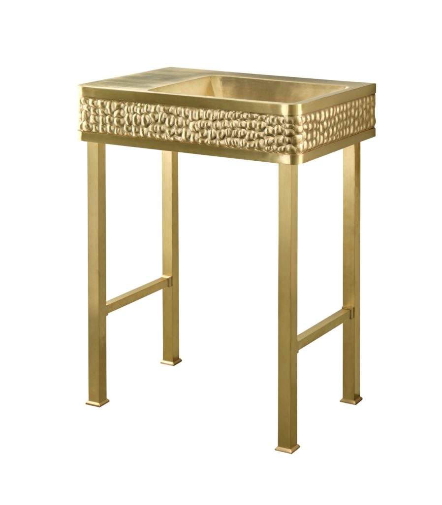 Thompson Traders Vanities - Bathroom Vanity - Tortuga - PV-3420SB-TURTLE - Satin Brass Finish