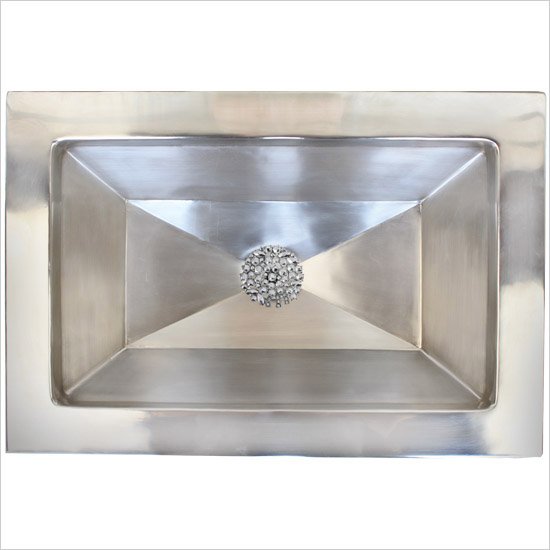Linkasink Bathroom Sinks - B042 Yves Sink -Smooth Metals B042-SS Satin Stainless Steel Linkasink Bathroom Sinks - B042 Yves Sink -Smooth Metals B042-SS Satin Stainless Steel