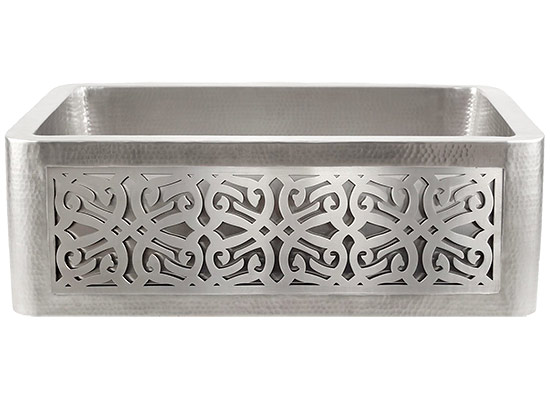 Linkasink Kitchen Farmhouse Sinks - C070-30-SS Stainless Steel Inset Apron Front Sink - Hand Hammered - PNL106 - Tribal Linkasink Kitchen Farmhouse Sinks - C070-30-SS Stainless Steel Inset Apron Front Sink - Hand Hammered - PNL106 - Tribal