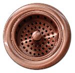 Thompson Traders Drain - Kitchen - TDB35-AC - Basket Strainer Post Style - Antique Copper