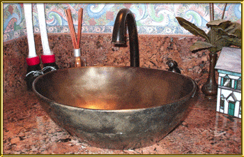 Elite Bath Bathroom Sinks Bronze - Serendipity OV16 Bronze Bathroom Vessel Sink - 10 Finishes