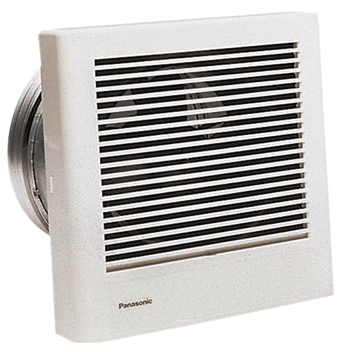 Panasonic Whispervalue Dc Series 50 80 100 Cfm Ceiling Wall Exhaust Fan Led Light Condensation Sensor With Low Profile Housing Fv 0510vscl1 The Home Depot