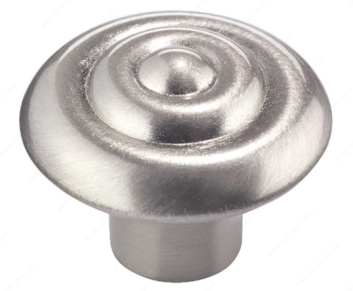 Richelieu Hardware 2391132195 - Traditional Metal Knob Brushed Nickel - Click Image to Close