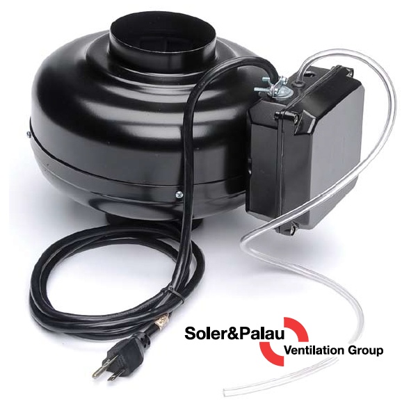 S&P Soler & Palau Ventilation Fans - Dryer Boosting - Dryer Booster Kit PV-100XPS With Integrated Pressure Switch