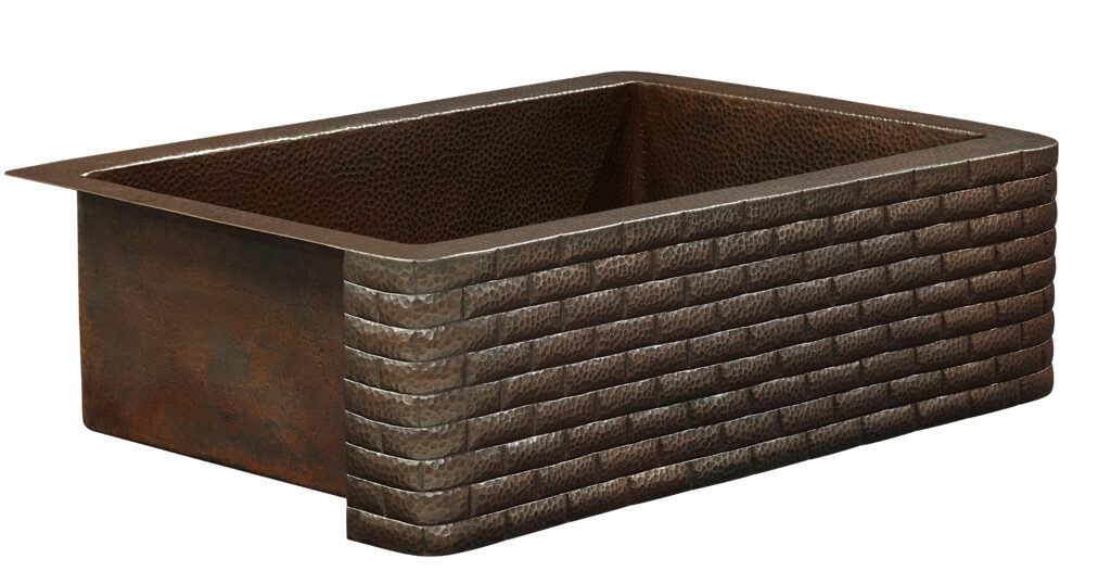 Thompson Traders Sinks - Kitchen Farmhouse - Kahlo - Aged Copper Hammered - 2KS-AD-3 - Aged Copper Hammered Finish