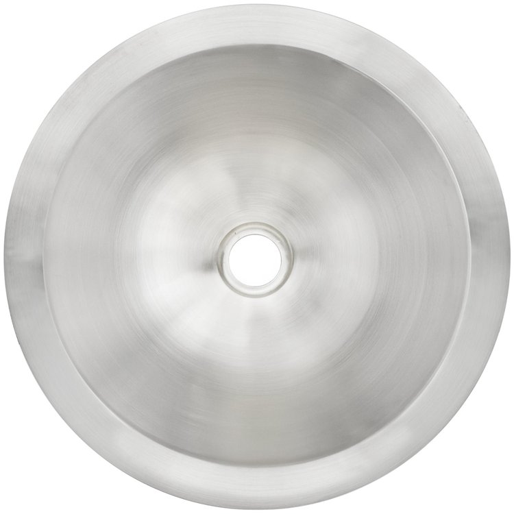 Linkasink Bathroom Sinks - Smooth Metals - CS002 Smooth Large Round with 1.5" Drain Opening - 6 Finishes Linkasink Bathroom Sinks - Smooth Metals - CS002 Smooth Large Round with 1.5" Drain Opening - 6 Finishes